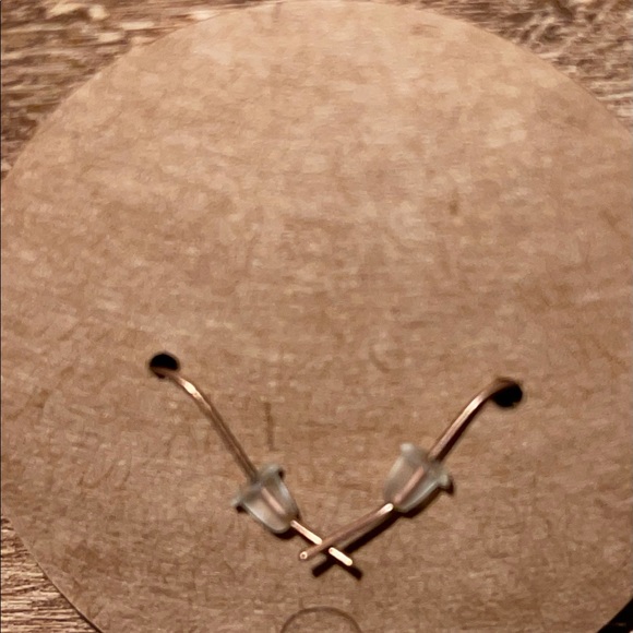 Sculptured Boho Dangle Earrings NEW French Hooks Turquoise & Bronze Color - Picture 4 of 8